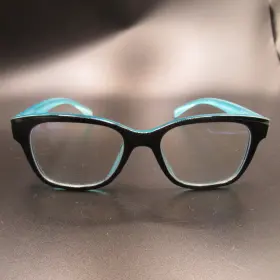 Z672300xt2 Icu Eyewear Eyeglass Frames Screen Vision Blue Light Blocking Black And Turquoise