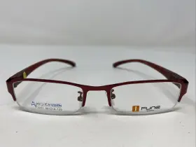 50-18-135 Ifune F1011 Eyewear C14 Red Wine Half Rim Eyeglasses Frame Vp43
