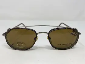 299x Ira Mitchel Im21 22 50-20-140 Demi Brown/black Eyeglasses Frame With Clip-on 299x Ira Mitchel Im21 22 50-20-140 Demi Brown/black Eyeglasses Frame With Clip-on