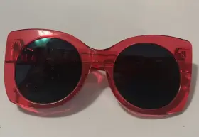 4452627 Iris Apfel X Zenni Womens Red Eyeglasses Sold For Frames Only Excellent