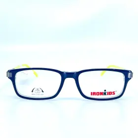 Ikb901 Ironkids Iron Kids Navy Blue Yellow Rectangular Eyeglasses 47 16 130 Mm