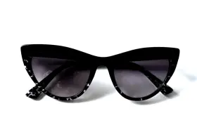 52-19-140 Isaac Mizrahi Im30269 Bl Black Gradient Cat Eye Authentic Sunglasses