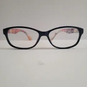 Im31250r10as Isaac Mizrahi Frame Only New York Black Floral Eyeglasses #21s Im31250r10as Isaac Mizrahi Frame Only New York Black Floral Eyeglasses #21s