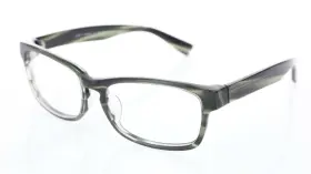 Mod-a3310 Ivory Mason Unisex C3 Green Frame Clear Lens Glasses 54-17-140mm