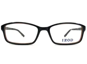 49-16-130 Izod Iz-2805 Eyeglasses Frames Iz 2805 Black Gray Orange Rectangular Full Rim