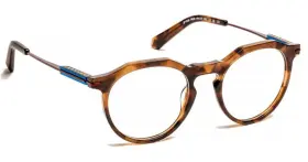Jf1539 J.f. Rey 9828 Havana/brown Spring Hinge Temple Authentic Eyeglasses 49-20