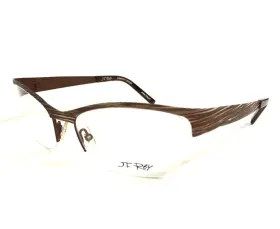 53-17-125 J.f. Rey Jf2472 Eyeglasses Frames 9215 Warm Brown Skin Half Rim