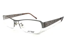 54-15-145 J.f. Rey Jf2590 Eyeglasses Frames 0592 Matte Silver Pale Gold Half Rim