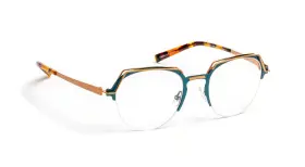 Jf2933 J.f. Rey Boz Eyewear Color 2555 Bleu Canard And Rose Gold Size 50/21/138