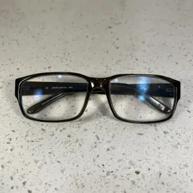 31011-6127 Jaguar 31011 Eyeglasses Frame Brown Blue Pattern 59-15-135 Thick