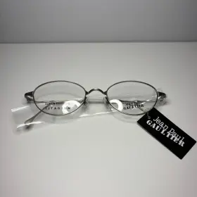 55-0018 Jean Paul Gaultier Jpg Vintage Grey Eyeglasses - Pair 1 Of 2 Authentic