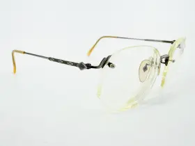 55-1177 Jean Paul Gaultier Eyeglasses Frame Brushed Silver 50 19-145 Japan K457
