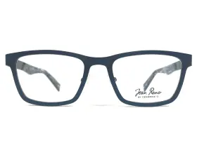 52-19-140 Jean Reno 1713-c2 By Cendrine O Eyeglasses Frames 1713 C2 Blue Brown Thick Rim
