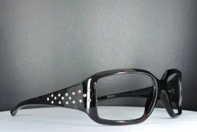 Wjl61sg201 Jennifer Lopez Vtg Brown Womens Square Eyeglasses Frames Only
