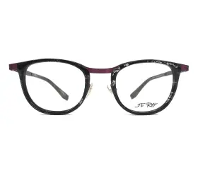 48-21-140 Jf Rey Jf2680 Eyeglasses Frames 0075 Black Plum Purple Square Full Rim
