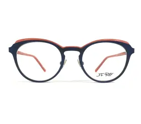 48-20-143 Jf Rey Jf2791 Eyeglasses Frames 2560 Brushed Blue Orange Matte Round