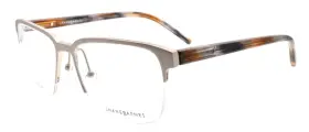 54-17-140 Jhane Barnes 715317069403 Area Gm Mens Eyeglasses Frames Half-rim Silver Aluminum