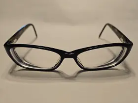 Jill Stuart 264-2 Js Designer Eyeglasses Black 54-15-135 Multicolor/flex Hinges
