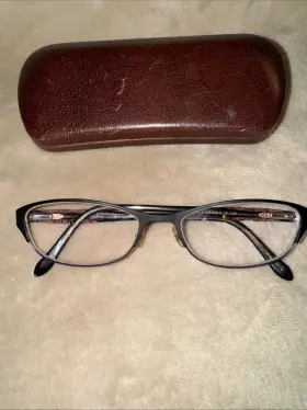 Jill Stuart 6927-062724-17 Js 305-2 Eyeglasses Frame Black And Purple Flex 54-17-140 Bonus-case
