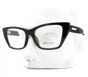 3031bu Jimmy Choo Eyeglasses Jc 5000 Glasses Black Clear Crystals 51mm With Case