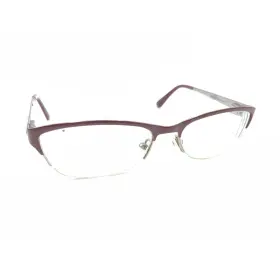 58-fz9 Jimmy Choo 58 Fz9 Maroon Cat Eye Half Eyeglasses Frames 54-16 135 Italy Designer