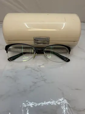 52-17-135 Jimmy Choo Jc106 Eyeglasses Frames 0f2t Glitter Made In Italy With Case
