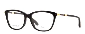 Jc133 Jimmy Choo New 29a 53mm Black Gold Cat Eye Eyeglasses Frames Italy