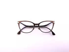 Jc256 Jimmy Choo Brand New 12r Matte Brown Silver 51/17/145 Woman