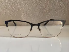 54-17-145 Jimmy Choo Jc348-ufm Jc348 Matte Black Gold Womens Frame Case Included