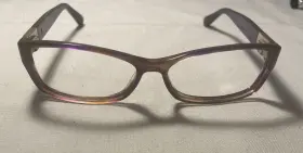 53-14-130 Jimmy Choo Jc41-ecw Eyeglasses Frames Jc41 Ecw Clear Brown Purple Blue Sparkly