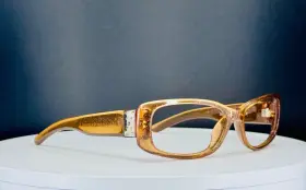 9977 Joan Collins Brown Sparkle Womens Classic Cat Eye Eyeglasses Frames Only