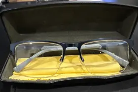 4107 Joe 788678520159 Midnight - Blue Metal Half Rim Glasses Frame Designer Eyewear
