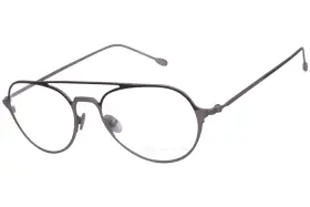 John Varvatos 751286311310 V164 Eyeglasses Mens Gunmetal Full Rim Pilot Optical Frame 53mm