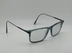 56-16-145 John Varvatos 751286317572 V403 Mens Eyeglasses Frames Only Blue Horn Japan