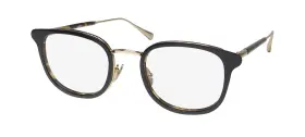 John Varvatos 751286330113 New V410 Eyeglass Frame Mens Japan Cat Eye Black Full-rim Plastic