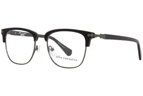 Vjv193 John Varvatos Eyeglasses Frame Mens Black Full Rim Square Shape 50mm