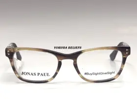 571012408 Jonas Paul Lincoln/lauren Ssh Kids Striped Hickory Eyeglass Frames 45 16 125 Nwt