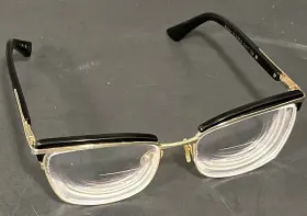 54-17-138 Jonathan Cate Eyeglasses Frame Luxe Black/gold Salerno Made In Italy
