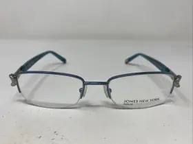 48-17-135 Jones New York J136 Petite Teal Half Rim Eyeglasses Frame 244