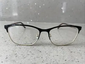 Jones New York J490 Black Full Rim 55/16/140 Flex Hinge Eyeglasses Frames Only