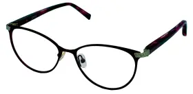 J492 Jones New York Unisex Round Purple Metal Eyewear Frame . 52mm