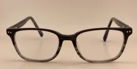 51-17-140 Jones New York J525-grey Eyeglasses Frame J525 Grey Striped Square Full Rim