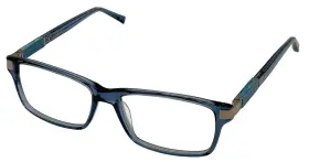 J539 Jones New York Blue Mens Plastic Rectangle Eyewear Frame 539. 55mm