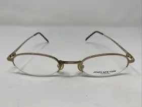 46-20-140 Jones New York Jn21846 003 Yellow Gold Half Rim Eyeglasses Frame Qy63