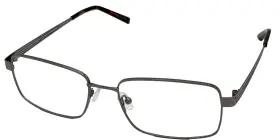 Vjom371 Jones New York Gunmetal Mens Metal Rectangle Eyewear Frame 58mm