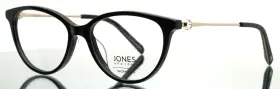 53-16-145 Jones New York Vjon802 0bla Black Womens Semi Cat Eye Eyeglasses B 41 53-16-145 Jones New York Vjon802 0bla Black Womens Semi Cat Eye Eyeglasses B 41
