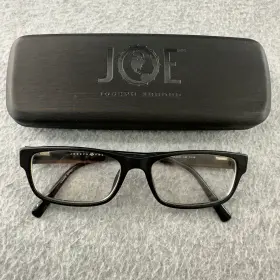 Ja4042 Joseph Abboud Eyeglasses Frames 001 Black Jack Square Wood Grain 140 1/16