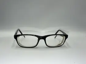 Ja4053 Joseph Abboud Black Rectangular Glasses Tortoise Temple 04 17 140 Case