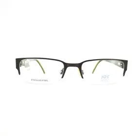 Joe4037 Joseph Abboud 047 Steel Mens Gunmetal Black Half Rim 51-19 140