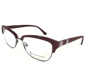 53-16-140 Judith Leiber Jl-3002 Eyeglasses Frames Bordeaux Grey Red Cat Eye